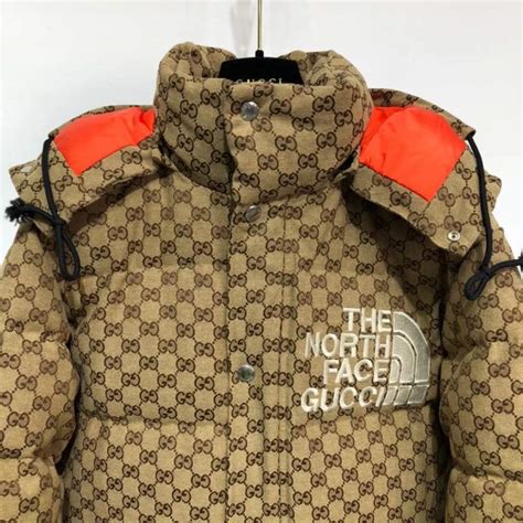 gucci puffer jacket replica|gucci puffer jacket north face.